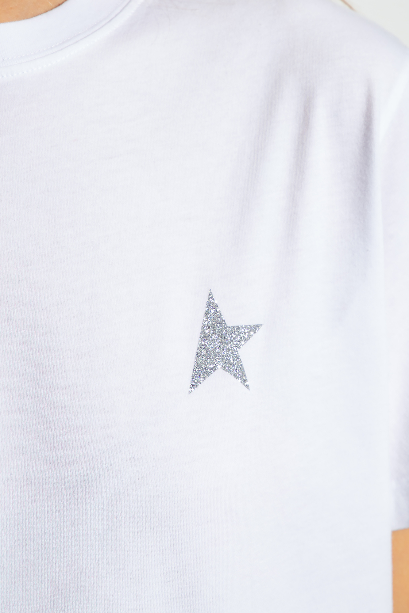 Tシャツ・カットソー Golden Goose Cotton Jersey T-Shirt Golden Goose Journey W's Logo-Embroidered Cotton-Jersey T